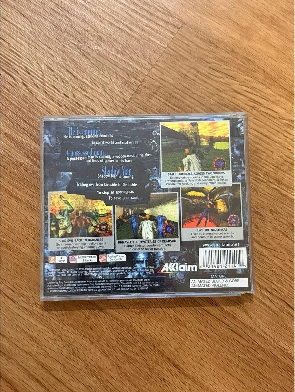 Shadow Man For Playstation 1